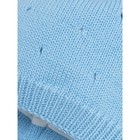 Шапочка на завязках с помпоном детская Amarobaby Pure Love Cutie, с подкладом, размер 40-42 см, цвет голубой - Фото 5