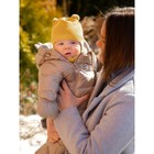 Шапочка на завязках с помпонами детская Amarobaby Pure Love Pompony, с подкладом, размер 42-44 см, цвет жёлтый - Фото 4