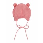 Шапочка на завязках с помпонами детская Amarobaby Pure Love Pompony, с подкладом, размер 42-44 см, цвет розовый - Фото 8