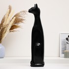 Фигура "Кошка Египетская №1" большая черная глянцевая 10х11х45см - фото 24449464
