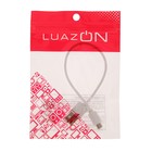 Кабель LuazON, microUSB - USB, 1 А, 20 см, белый - Фото 3
