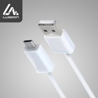 Кабель LuazON, microUSB - USB, 1 А, 0.8 м, белый - Фото 1