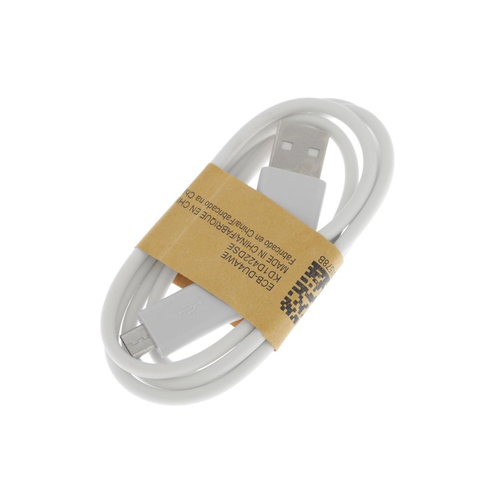 Кабель LuazON, microUSB - USB, 1 А, 1 м, белый - фото 1897984572