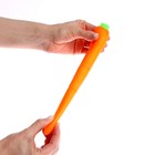 Тянущаяся игрушка-антистресс «Морковка», с песком, в шоубоксе - Фото 3