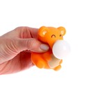 Мялка «Медведь» надувает пузырь, цвета МИКС (комплект 2 шт) - фото 33721955