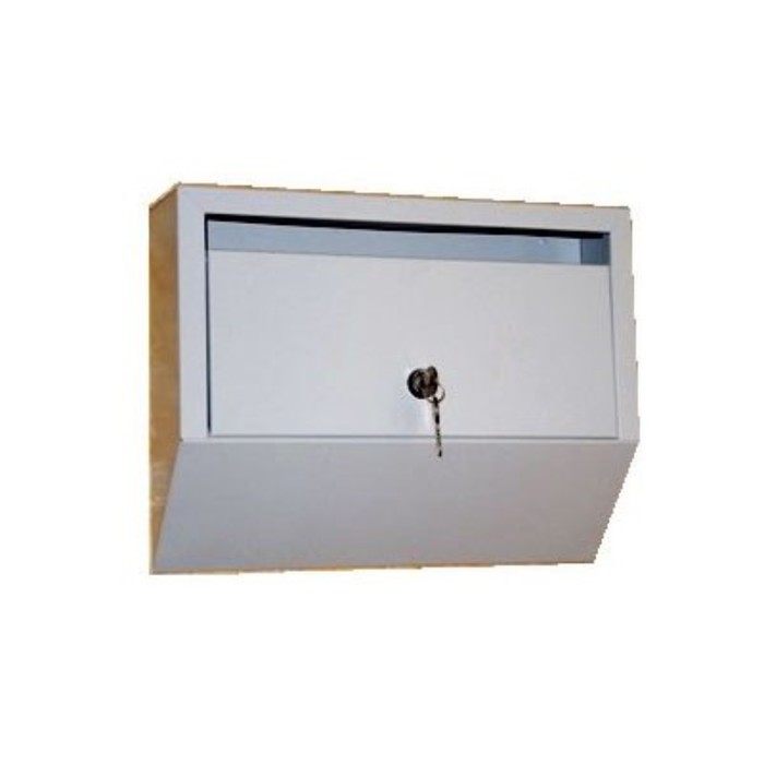 Ящик почтовый с замком, горизонтальный, «Эталон», серый - Фото 1
