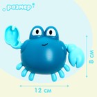 Игрушка заводная «Краб», водоплавающая, цвета МИКС - Фото 2