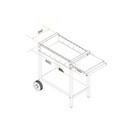 Мангал «MAH 202», 106.5×52×79.7 см, 2 мм, колёса, боковая полка - Фото 4