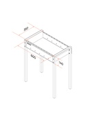 Мангал MAH 201, 67.6×39.7×76.7 см, 2 мм - Фото 6