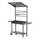 Мангал MAH 304, 154×69.5×195 см, с крышей, боковые полки, колеса - Фото 3