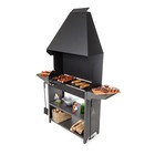 Мангал Professional Standart Zont PSZ3000, 159×40×210 см, 3 мм, полки, с крышей - Фото 1