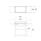 Мангал Family Standart Grill FSG2000, 133.2×39.4×89.5 см, 2 мм, крышка, боковые полки - Фото 5