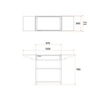 Мангал Family Standart FS2000, 133.2×39.4×77.4 см, 2 мм, боковые столики, полка - Фото 5