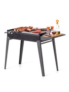 Мангал «Классика 600», 84.6×38×60.7 см, 2 мм, складные ножки, боковая полка  (артикул 7690968)  большой выбор товаров оптом и в розницу по низким ценам с доставкой