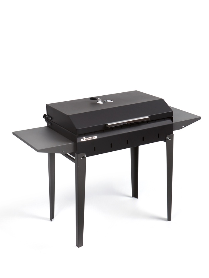 Мангал «Классика 600К», 100.2×38×69 см, 2 мм, складные ножки, боковые полки, крышка - Фото 1
