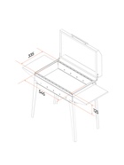 Мангал «Классика 600К», 100.2×38×69 см, 2 мм, складные ножки, боковые полки, крышка  (артикул 7690969)  большой выбор товаров оптом и в розницу по низким ценам с доставкой