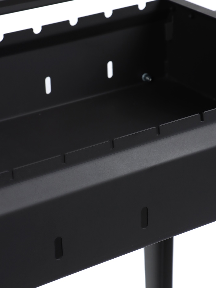 Мангал «Классика 600К», 100.2×38×69 см, 2 мм, складные ножки, боковые полки, крышка - Фото 1