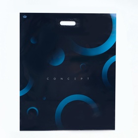 Пакет «Концепт», полиэтиленовый с вырубной ручкой, 50?60 см, 100 мкм (комплект 25 шт)