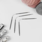 Спицы для вязания, чулочные, d = 4,5 мм, 21 см, 3 шт - Фото 2