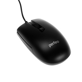 Мышь Perfeo Raft, проводная, оптическая, 1600 dpi, USB, чёрная