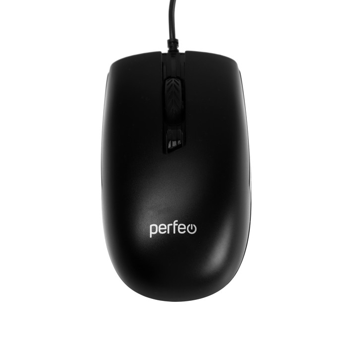 Мышь Perfeo Raft, проводная, оптическая, 1600 dpi, USB, чёрная - фото 51810921