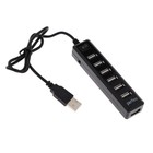 Разветвитель USB (Hub) Perfeo H034, 7 портов, USB 2.0, чёрный - фото 320018103