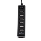 Разветвитель USB (Hub) Perfeo H034, 7 портов, USB 2.0, чёрный - фото 9858992
