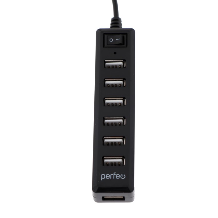 Разветвитель USB (Hub) Perfeo H034, 7 портов, USB 2.0, чёрный - фото 51315928