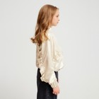 Жакет (бомбер) детский MINAKU: Casual Collection KIDS, бежевый, рост 128 см - Фото 4