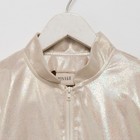 Жакет (бомбер) детский MINAKU: Casual Collection KIDS, бежевый, рост 134 см - Фото 7