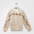 Жакет (бомбер) детский MINAKU: Casual Collection KIDS, бежевый, рост 134 см - Фото 10