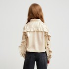 Жакет (бомбер) детский MINAKU: Casual Collection KIDS, бежевый, рост 146 см - Фото 5