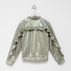 Жакет (бомбер) детский MINAKU: Casual Collection KIDS, зелёный, рост 140 см - Фото 9