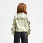 Жакет (бомбер) детский MINAKU: Casual Collection KIDS, зелёный, рост 146 см - Фото 4