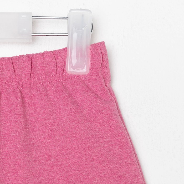 Костюм детский (толстовка, шорты) KAFTAN Basic line, рост 122-128 см, фуксия