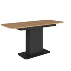 Стол обеденный раскладной «СО–3», 1200(1500)х650×756 мм, цвет антрацит/дуб крафт золотой  (артикул 7753328)  большой выбор товаров оптом и в розницу по низким ценам с доставкой