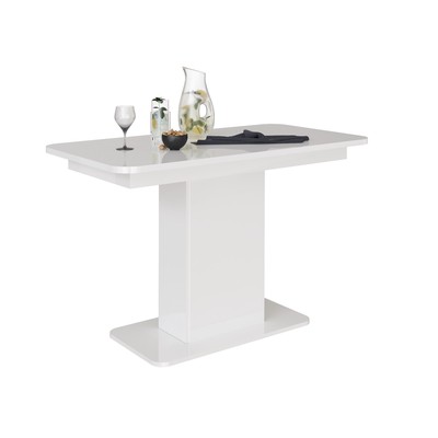 Стол обеденный раскладной «СО–3», 1200(1500)х650×756 мм, цвет белый/белый