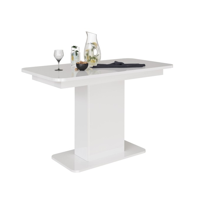 Стол обеденный раскладной «СО–3», 1200(1500)х650×756 мм, цвет белый/белый - Фото 1