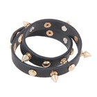 Браслет «Шипы страсти», цвет чёрный в золоте - Фото 1