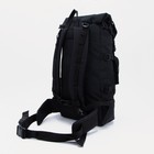 Рюкзак туристический, 40 л, отдел на стяжке, 3 наружных кармана, цвет чёрный - фото 6554375