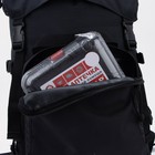 Рюкзак туристический, 40 л, отдел на стяжке, 3 наружных кармана, цвет чёрный - фото 6554380