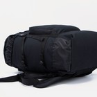 Рюкзак туристический, 70 л, отдел на стяжке, 3 наружных кармана, цвет чёрный - фото 6554401