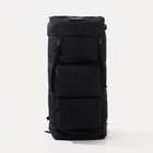 Рюкзак туристический, 100 л, отдел на стяжке, 4 наружных кармана, цвет чёрный - Фото 1