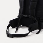 Рюкзак туристический, 100 л, отдел на стяжке, 4 наружных кармана, цвет чёрный - Фото 3