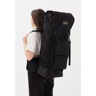 Рюкзак туристический, 80 л, отдел на стяжке, 4 наружных кармана, Huntsman, цвет чёрный 7726154 - фото 16584815