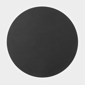 Салфетка сервировочная на стол «Тэм», d=38 см, цвет чёрный