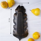 Блюдо для фруктов Доляна «Золотой лист», 37×14 см, цвет бронзовый - Фото 3