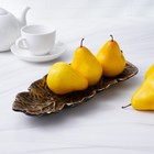 Блюдо для фруктов Доляна «Золотой лист», 37×14 см, цвет бронзовый - Фото 4
