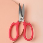 Ножницы закройные, скошенное лезвие, 8", 20 см, цвет розовый - Фото 1