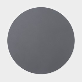Салфетка сервировочная на стол «Тэм», d=38 см, цвет тёмно-серый